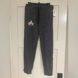 Sweatpants/joggers grey/black/purple with track logo